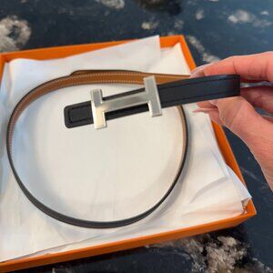 Hermes Reversible Belt Black/ Brown. Includes Hermes Box & storing bag. New.